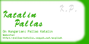 katalin pallas business card